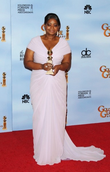 Octavia Spencer pictured at the 69th Annual Golden Globe Awards - Press Room held at  Photo