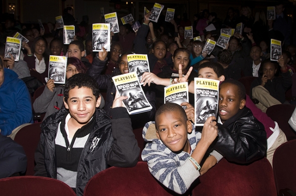 Photo Flash: SPIDER-MAN Hosts Talk Back for PS 343 Students Image