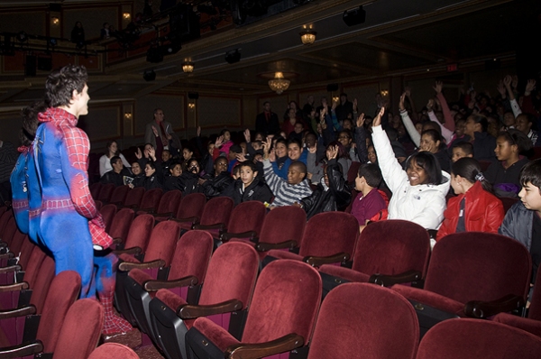 Photo Flash: SPIDER-MAN Hosts Talk Back for PS 343 Students Image