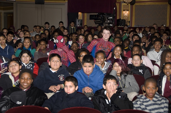 Photo Flash: SPIDER-MAN Hosts Talk Back for PS 343 Students Image