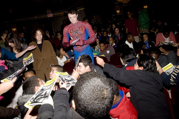 Photo Flash: SPIDER-MAN Hosts Talk Back for PS 343 Students Image