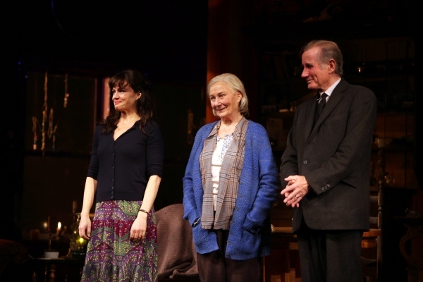 Carla Gugino, RoseMary Harris & Jim Dale. Photo Credit: Walter McBride Photo