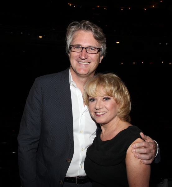 Elaine Paige and director Eric Schaeffer at the Gypsy Robe ceremony. Photo