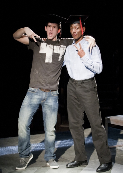 Evan Todd as Aaron and Brandon Gill as Iskinder Photo