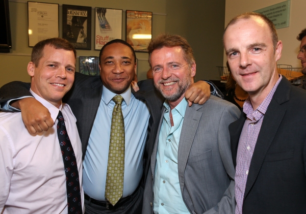 Tim Griffin, cast member Damon Gupton, actor Aidan Quinn and actor Brian F. O'Byrne 
 Photo