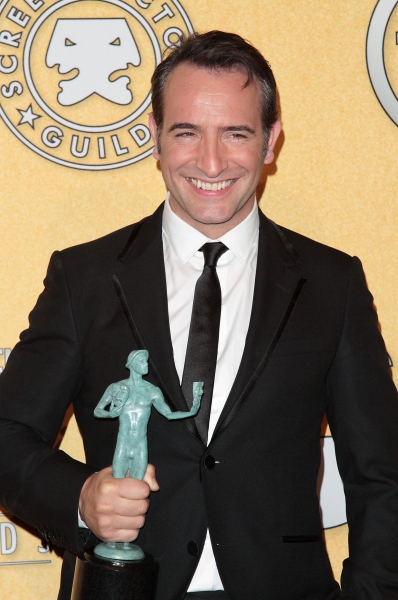 Jean DuJardin pictured at the 18th Annual Screen Actors Guild Awards - Press Room hel Photo
