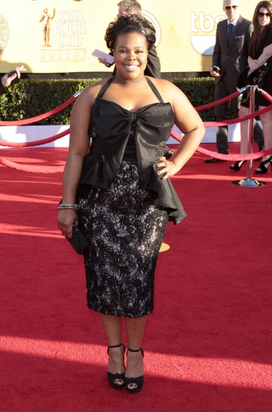 Amber Riley pictured at the 18th Annual Screen Actors Guild Awards - arrivals held at Photo