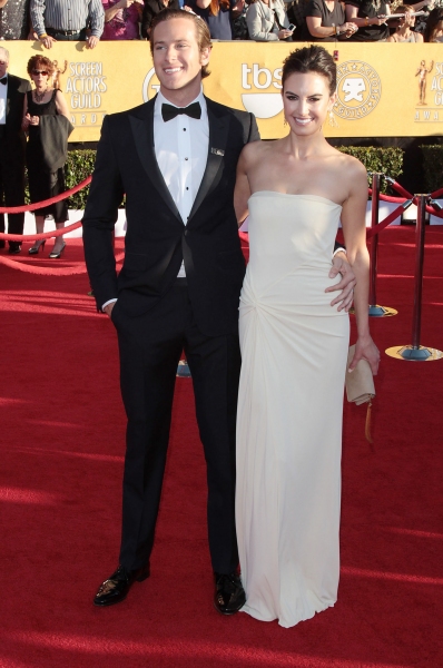 Armie Hammer & Elizabeth Chambers pictured at the 18th Annual Screen Actors Guild Awa Photo