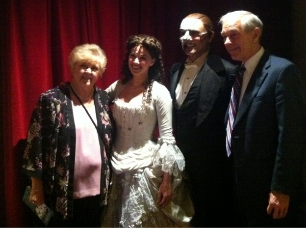Photo Flash: Ron Paul Visits THE PHANTOM OF THE OPERA Image