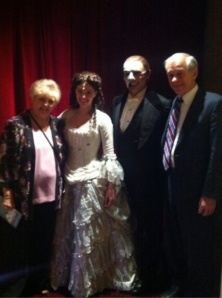 Photo Flash: Ron Paul Visits THE PHANTOM OF THE OPERA Image