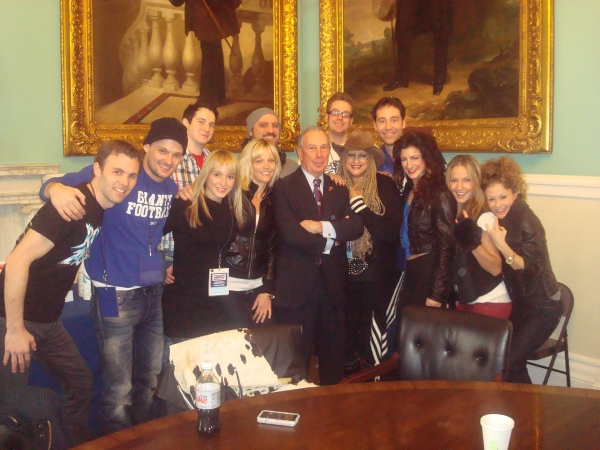 Photo Flash: Go Giants! ROCK OF AGES Plays the Super Bowl Parade! Image