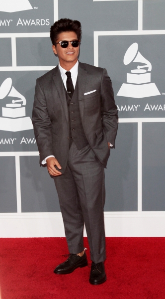 Bruno Mars pictured at the 54th Annual GRAMMY Awards held at  The Staples Center in L Photo