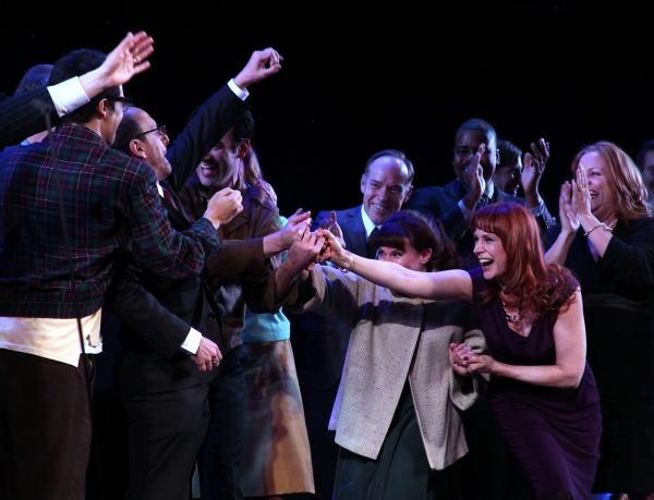 Lin-Manuel Miranda, Lonny Price, Celia Keenan-Bolger & Ann Morrison with Members of t Photo