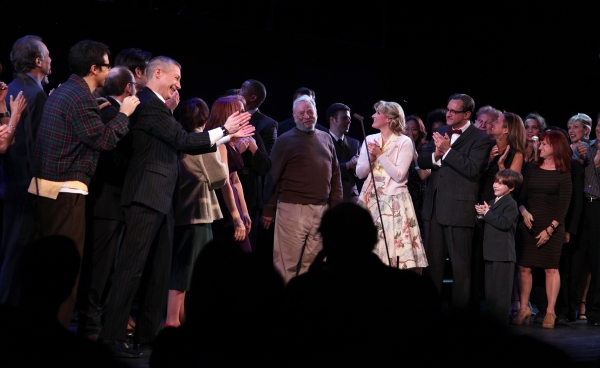 Stephen Sondheim with Liz Callaway, Gary Stevens, Lin-Manuel Miranda, Lonny Price, Co Photo