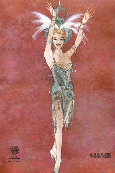 Photo Flash: Costume Sketches from Goodspeed's MAME! Image