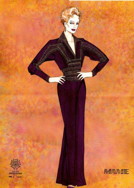 Photo Flash: Costume Sketches from Goodspeed's MAME! 