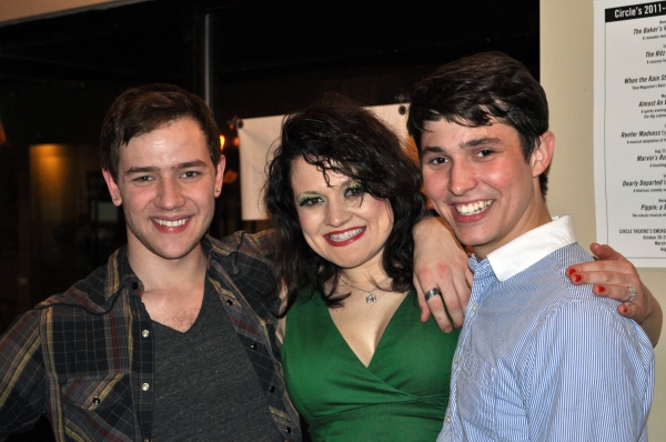 Jordan Phelps (Tiger), Betsy Morgan (Googie Gomez) and Nicholas Reinhart (Duff) Photo