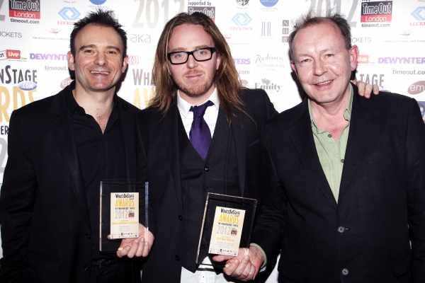 Matthew Warchus, Tim Minchin and Michael Boyd12th Annual Whatsonstage.com Awards Conc Photo