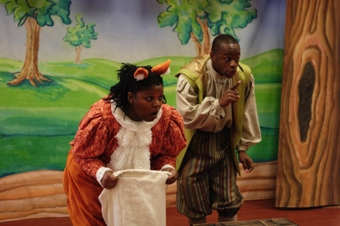 Lakeetha Blakeney as Puss and Jerome Lowe as John Photo