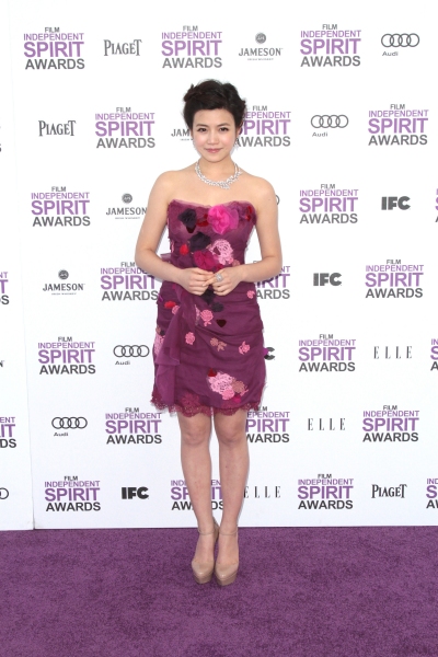 Michelle Chen pictured arriving at the 2012 Film Independent Spirit Awards in Santa M Photo