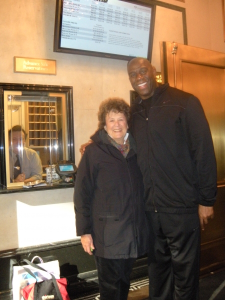 Photo Flash: Magic Johnson Visits MAGIC/BIRD Rehearsals! Image