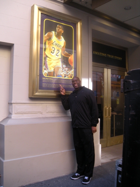 Photo Flash: Magic Johnson Visits MAGIC/BIRD Rehearsals! Image