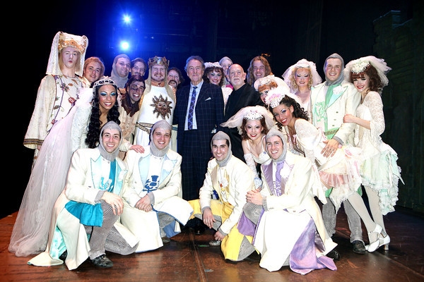 Eric Idle and the Cast of Monty Python's SPAMALOT Photo