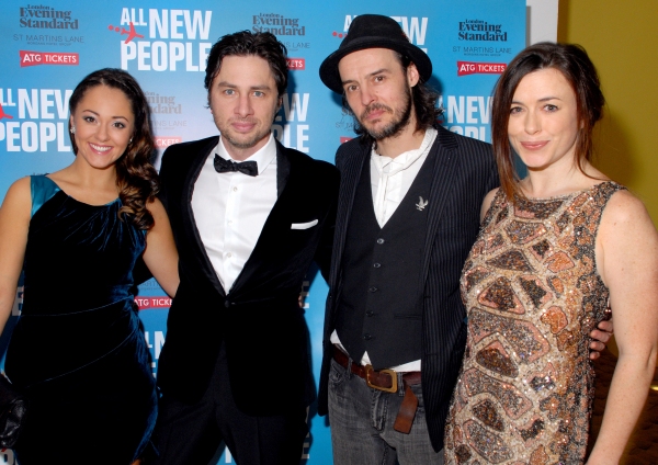 Susannah Fielding, Zach Braff, Paul Hilton and Eve Myles  Photo