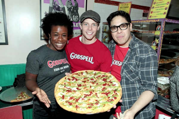 Photo Flash: Hunter Parrish, Lindsay Mendez, et al. Gather for Two Boots's GODSPELL- Inspired Pizza Image
