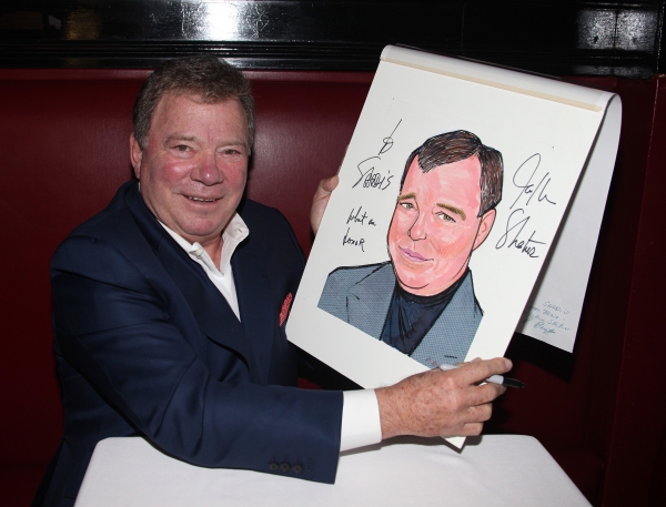 Photo Coverage: William Shatner Gets a Sardi's Caricature Image