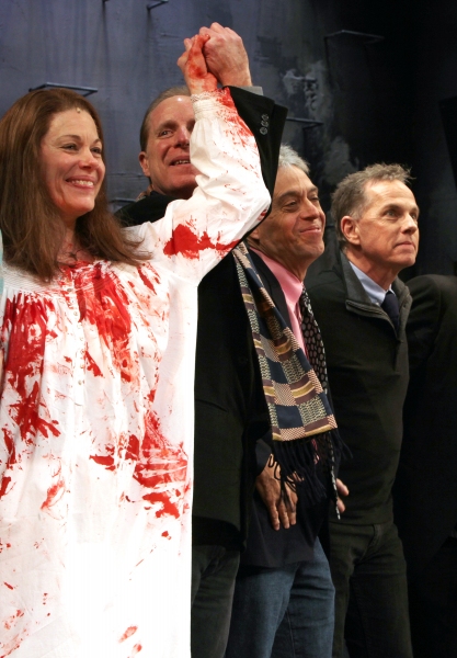 Marin Mazzie, Michael Gore, Lawrence D. Cohen, Dean Pitchford  Photo