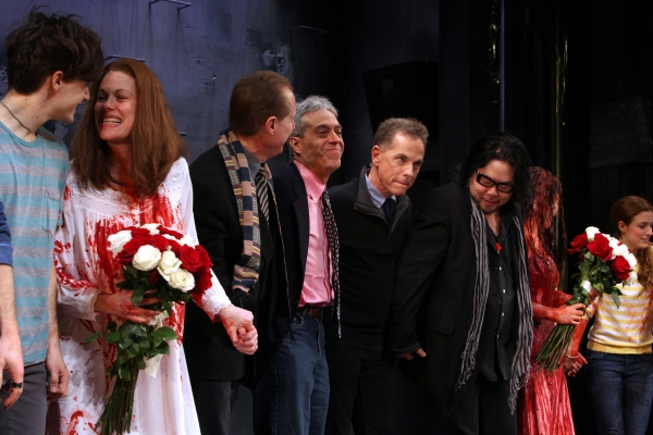 Andy Mientus, Marin Mazzie, Michael Gore, Lawrence D. Cohen, Dean Pitchford, Stafford Photo