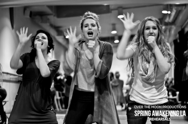 Photo Flash: GLEE's Lindsay Pearce & PRETTY LITTLE LIARS' Janel Parrish Rehearse SPRING AWAKENING In LA! Image