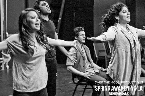 Photo Flash: GLEE's Lindsay Pearce & PRETTY LITTLE LIARS' Janel Parrish Rehearse SPRING AWAKENING In LA! Image