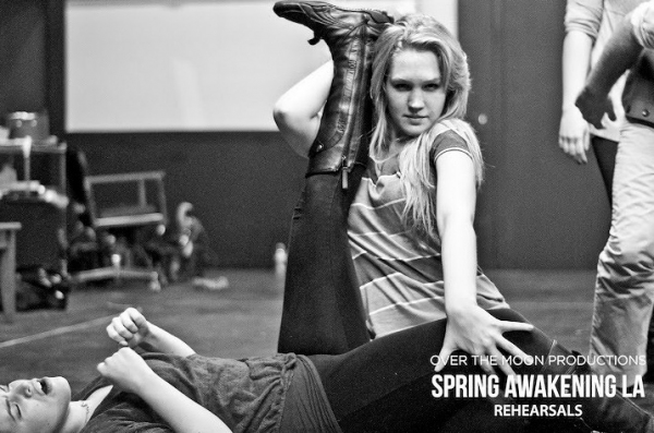 Photo Flash: GLEE's Lindsay Pearce & PRETTY LITTLE LIARS' Janel Parrish Rehearse SPRING AWAKENING In LA! Image