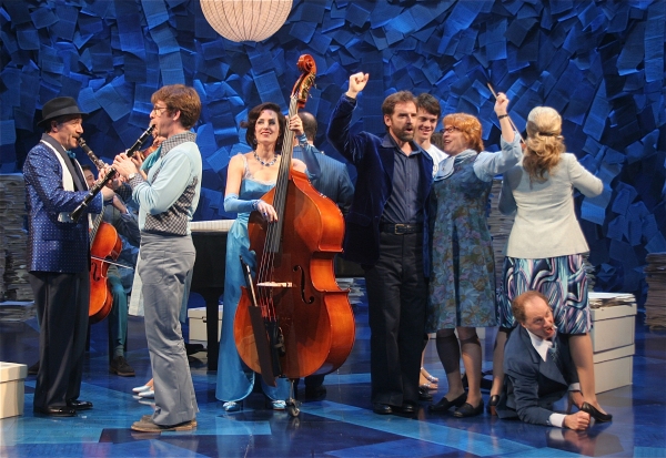 Malcom Gets and the cast of Merrily We Roll Along
 Photo