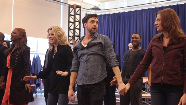 Photo Coverage: Raul Esparza, Jessica Phillips & LEAP OF FAITH Meets the Press! Image