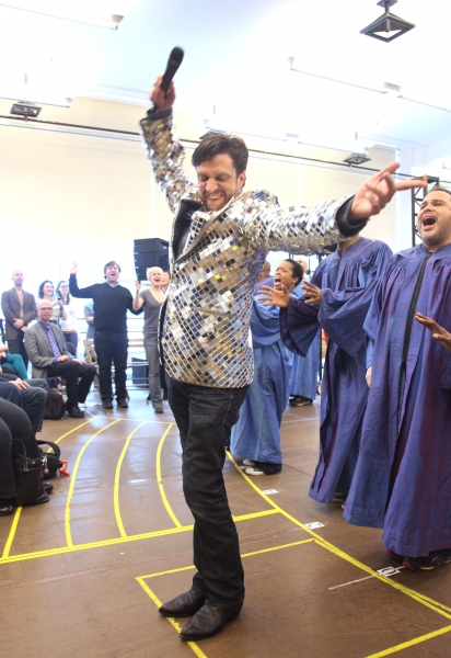 Photo Coverage: Raul Esparza, Jessica Phillips & LEAP OF FAITH Meets the Press! Image