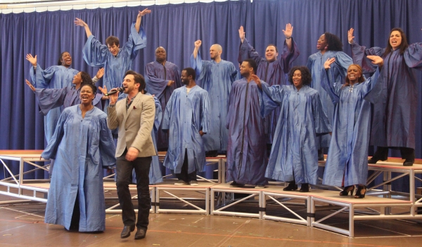 Photo Coverage: Raul Esparza, Jessica Phillips & LEAP OF FAITH Meets the Press! Image