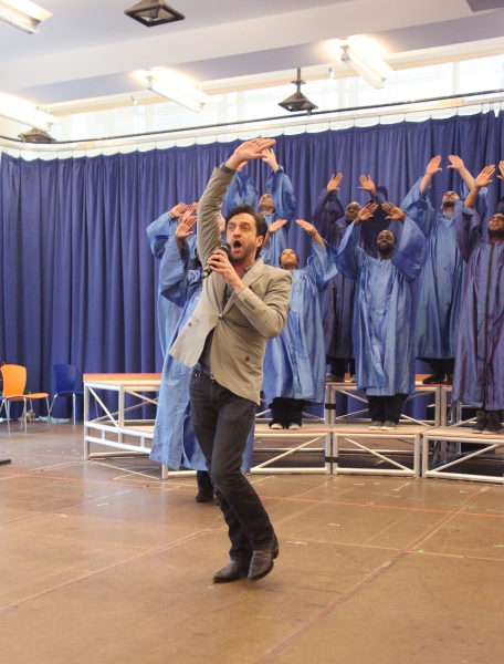 Photo Coverage: Raul Esparza, Jessica Phillips & LEAP OF FAITH Meets the Press! Image