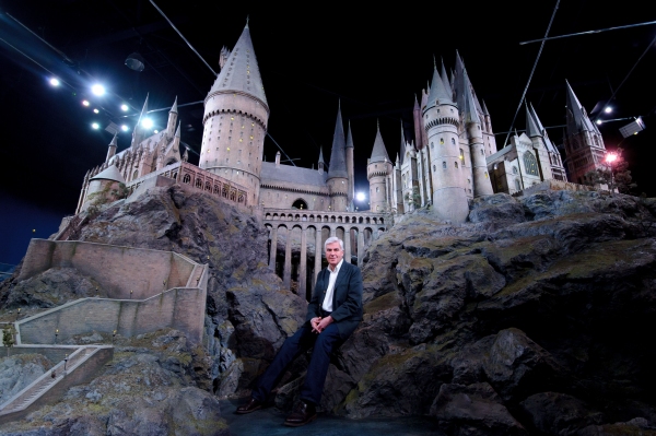 Stuart Craig with Hogwarts Castle Photo