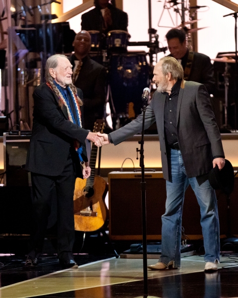 Willie Nelson and Merle Haggard pictured at The Smith Center For The Performing Arts  Photo
