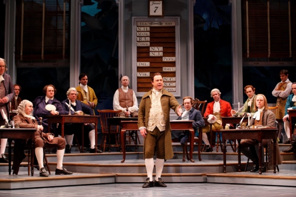 Brooks Ashmanskas and the cast of 1776 Photo