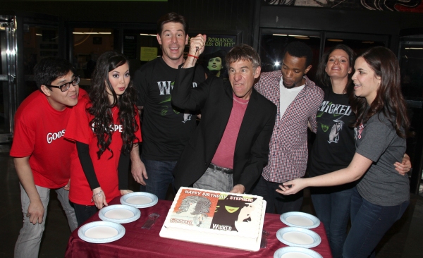 Photo Coverage: GODSPELL & WICKED Wish Stephen Schwartz a Happy Belated Birthday! Image