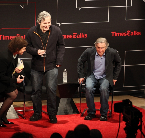 Robert De Niro & Paul Weitz with Janet Maslin Photo