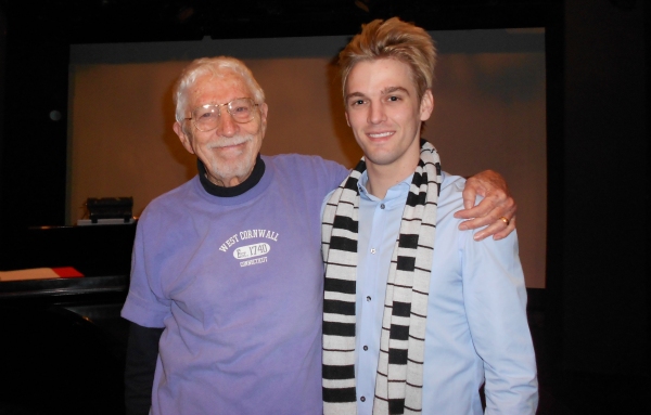 Photo Flash: Off Broadway's Aaron Carter Meets the Cast of THE SHOW GOES ON at York Theatre Company Image