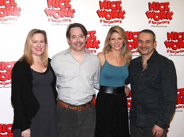 Photo Coverage: NICE WORK IF YOU CAN GET IT Meets the Press - Matthew Broderick, Kelli O'Hara and More! Image