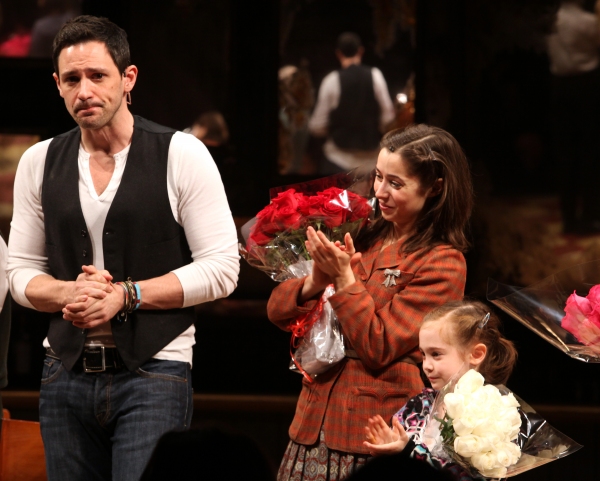 Steve Kazee & Cristin Milioti & Ripley Sobo at 