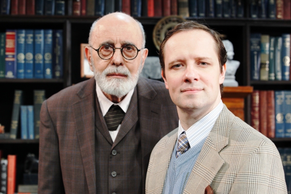 George Morfogen as Sigmund Freud and Jim Stanek as C. S. Lewi Photo