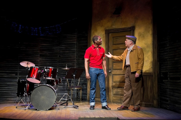 Royce Johnson as Luigi Wells, and Scott Robertson as George Hollewinski  Photo